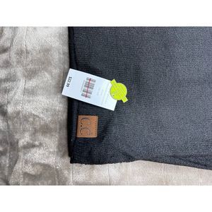 C.c winter scarf black nwt